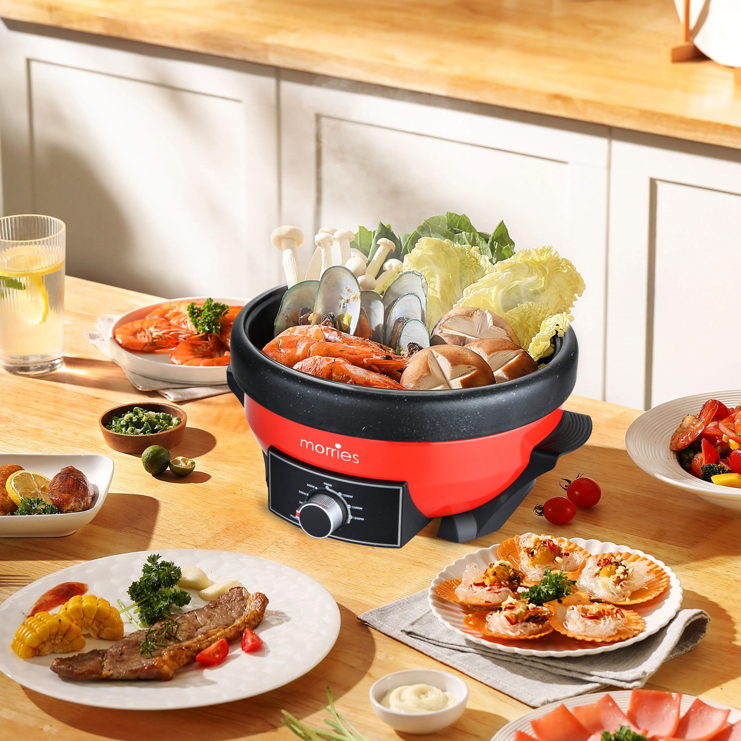 Multi Cooker MS7000MC Frying pan Hotpot Steamboat Steam boat BBQ Grill