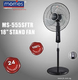18 Stand Fan W/Remote (AL Alloy Blade) MS555SFTR