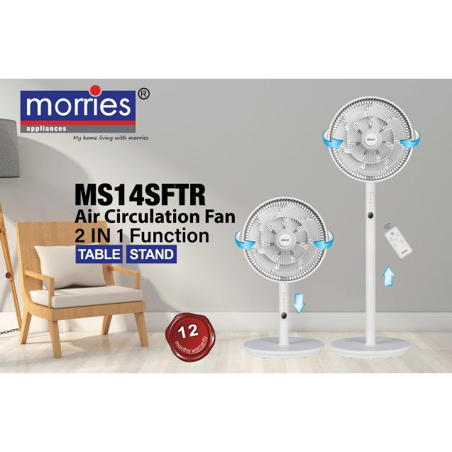 2 IN 1 Function Air Circulation Fan MS14SF/MS14SFTR