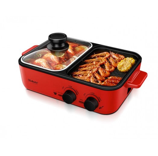 2-in-1 Electric Hot Pot & BBQ Grill Model 2280