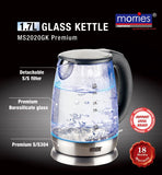 1.7L Glass Kettle MS 2020GK Premium