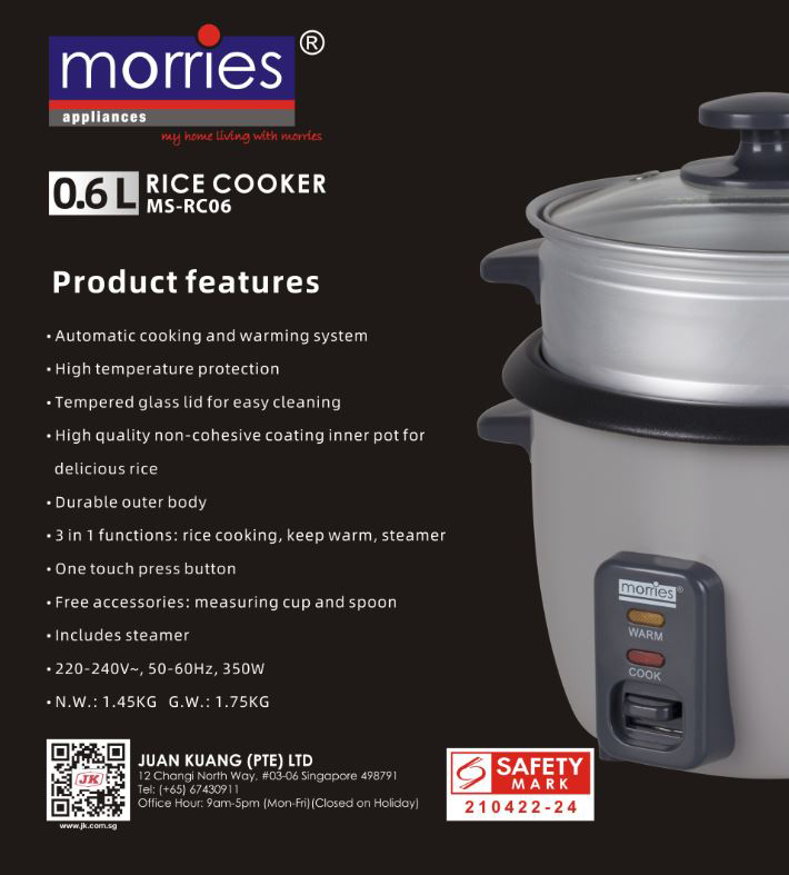 0.6/1.0/1.5/1.8L Traditional Rice Cooker (MS-RC06, MS-RC10, MS-RC15, MS-RC-18)