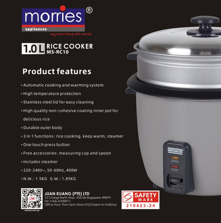 0.6/1.0/1.5/1.8L Traditional Rice Cooker (MS-RC06, MS-RC10, MS-RC15, MS-RC-18)