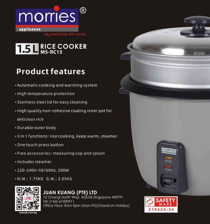 0.6/1.0/1.5/1.8L Traditional Rice Cooker (MS-RC06, MS-RC10, MS-RC15, MS-RC-18)