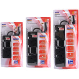 2/3/4 Ways 2M Extension Cord MS2828/3838/4848 N2/3/4 (Black)