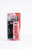 2/3/4 Ways 2M Extension Cord MS2828/3838/4848 N2/3/4 (Black)