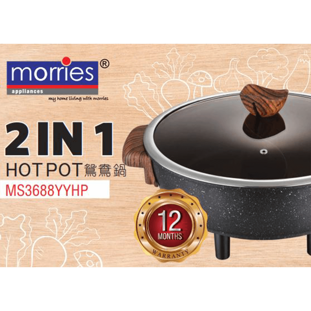 6L 2 In 1 Hot Pot (YUAN YANG) MS3688YYHP