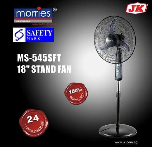 18 Inches Stand Fan W/Timer (AS Fan Blade) MS-545SFT