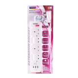 2/3/4/5 Way 6M Extension Cord (2USB + 1 TYPE C)