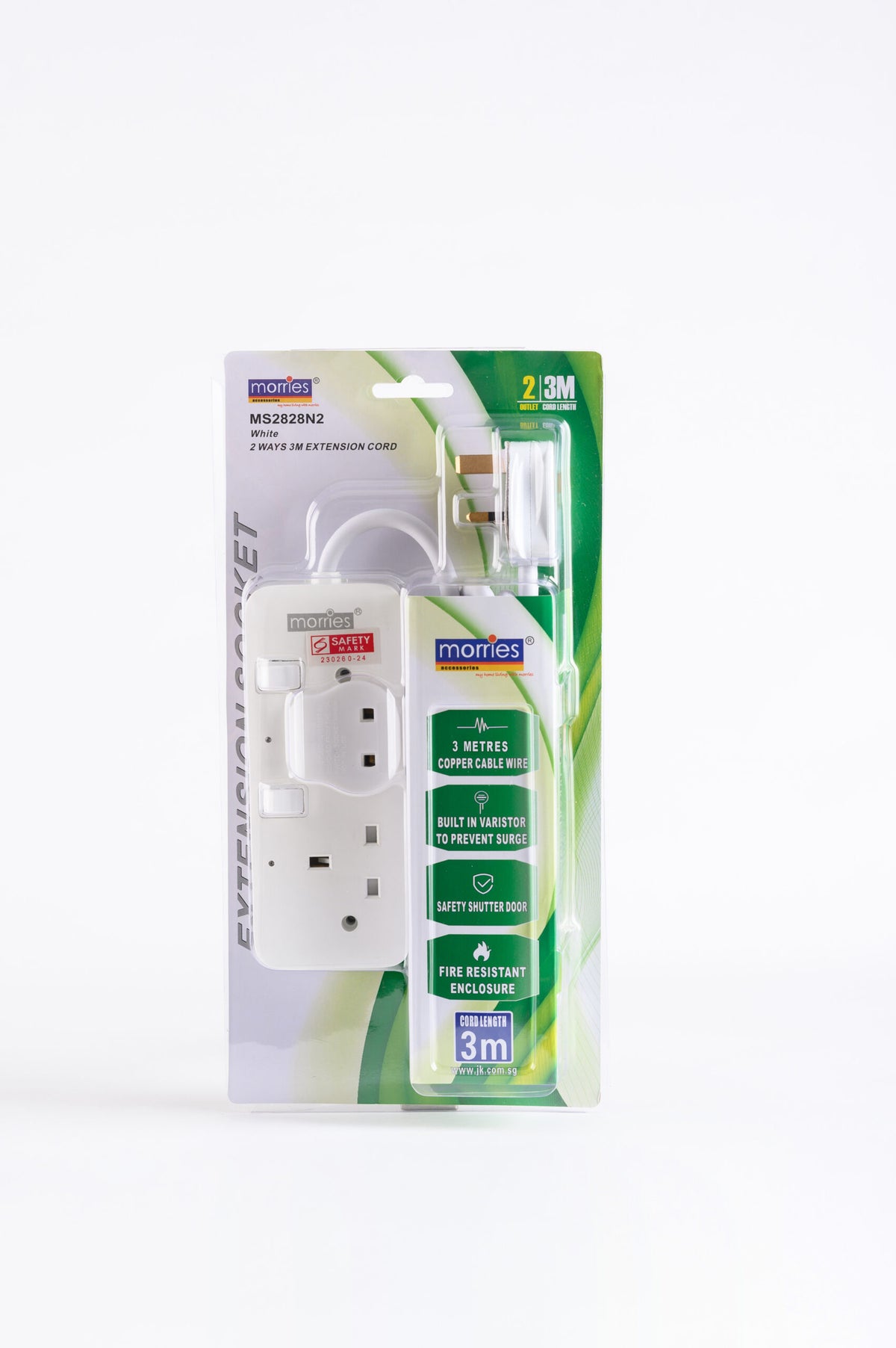 2/3/4Ways 3M Extension Cord MS2828/3838/4848 N2/3/4