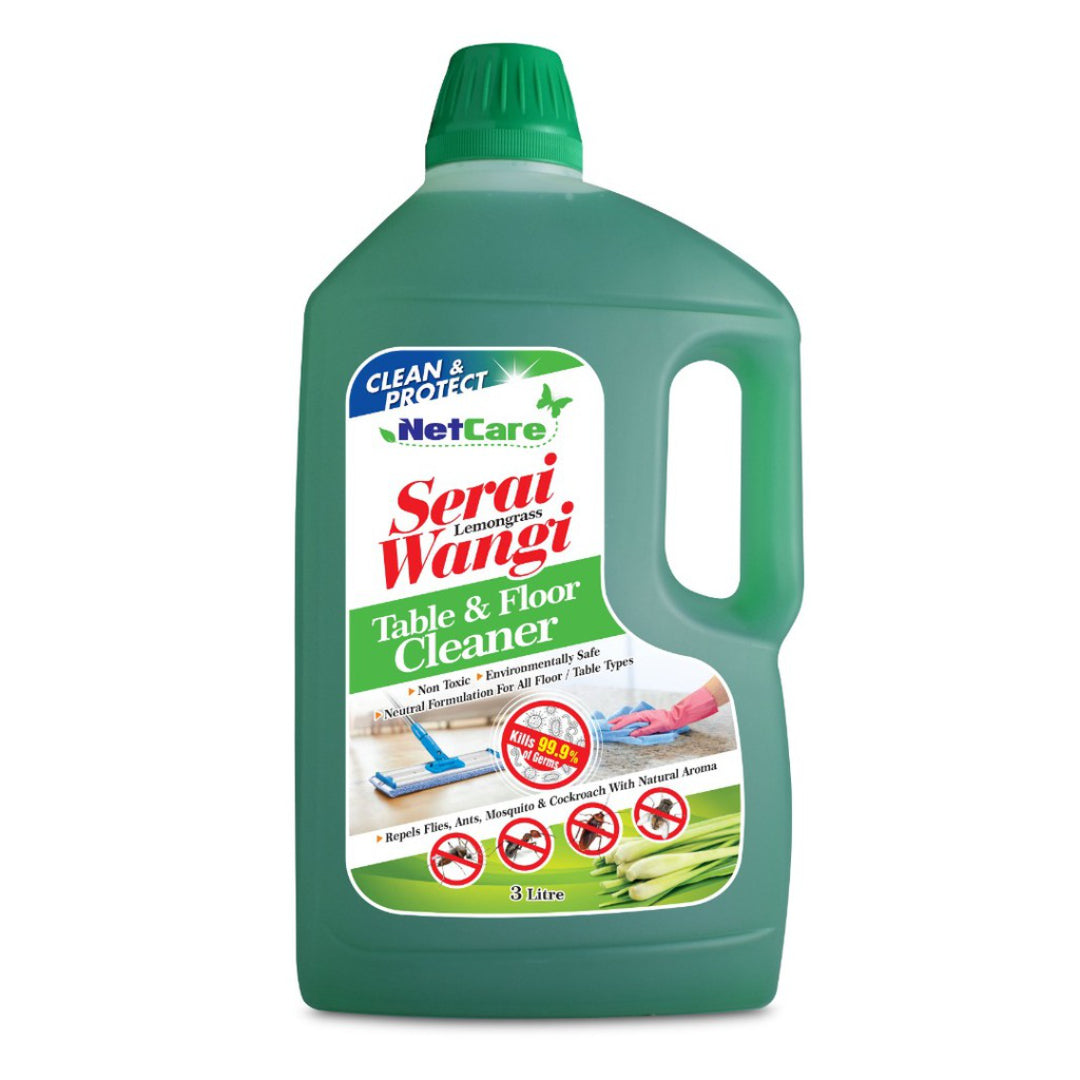 Serai Wangi Lemongrass Table And Floor Cleaner 3L (Repels Flies, Ants, Mosquito & Cockroach) x 2