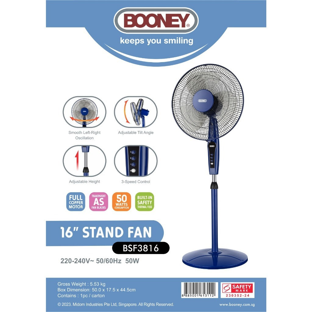 16 inch Stand Fan BSF3816